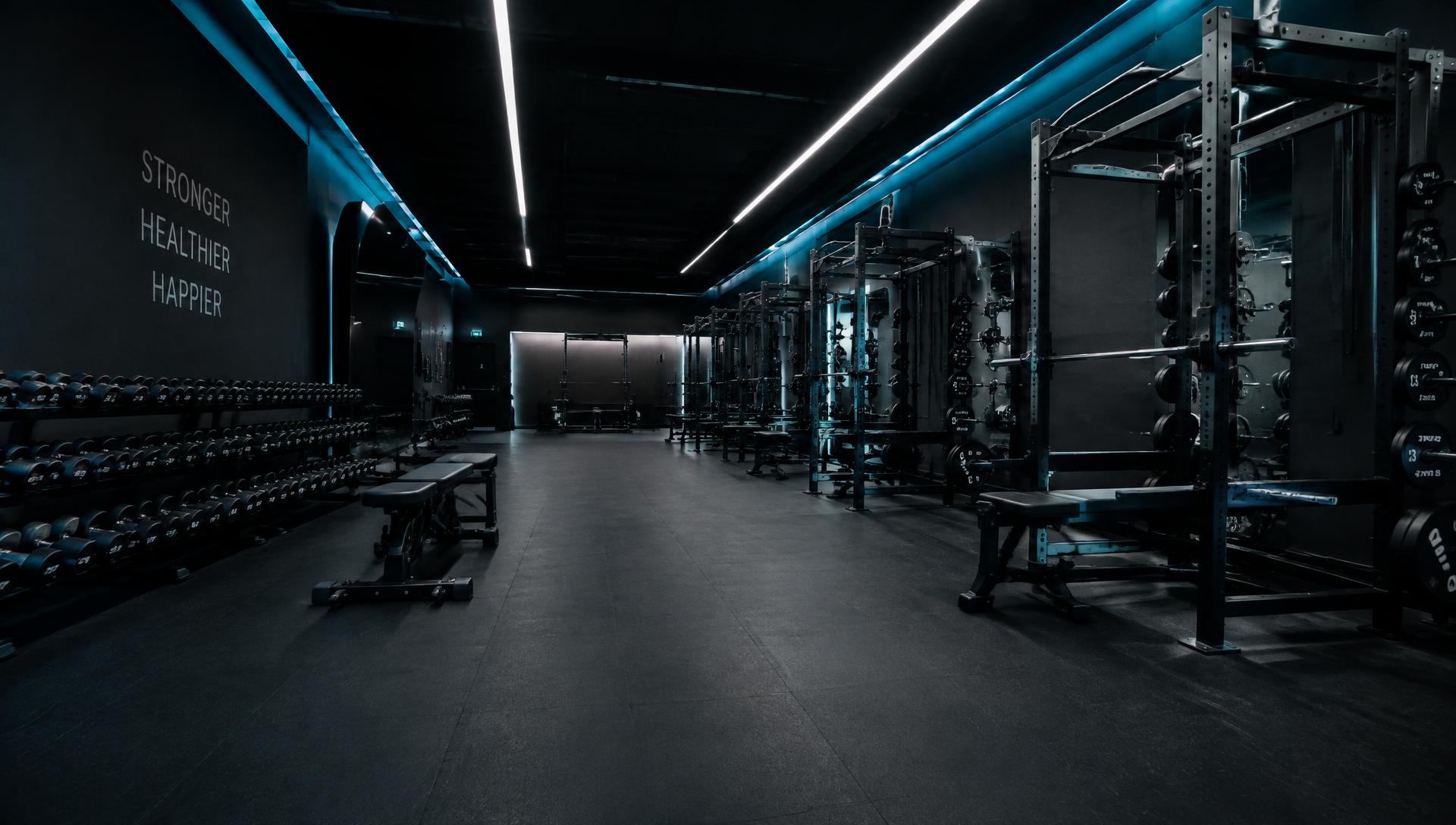 Modern commercial gym fit-out
